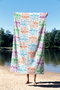 Mjölnir Never Stop 90 Toalla de Playa Multicolor 90 x 150 cm Tejido Microfilamento Secado Rápido